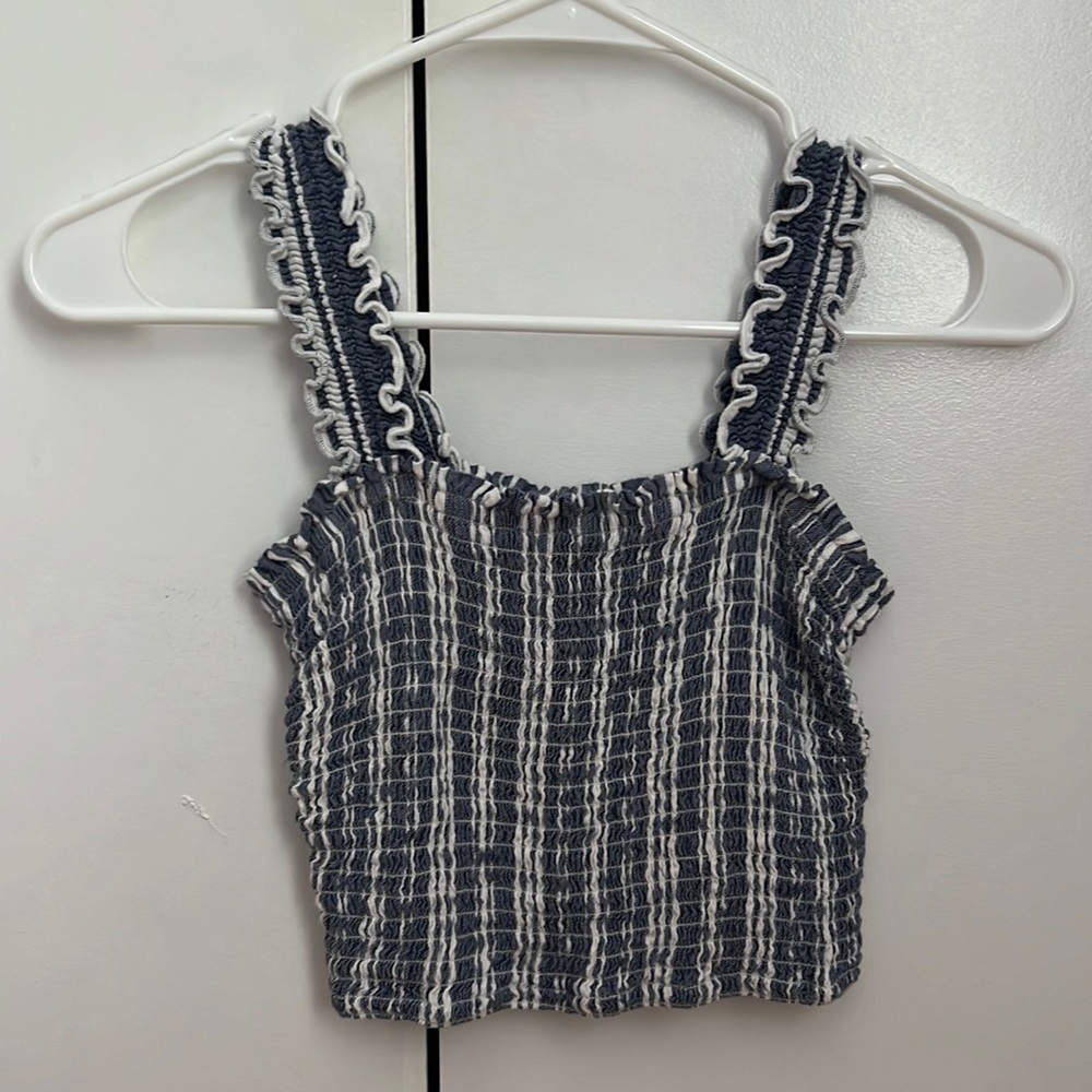 HOLLISTER Smocked Square Neck Tank